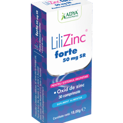 Zinc forte 50 mg Lili, 30 comprimate, Adya Green Pharma