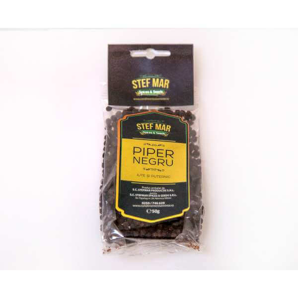 Piper Negru Boabe, 50g, Stef Mar