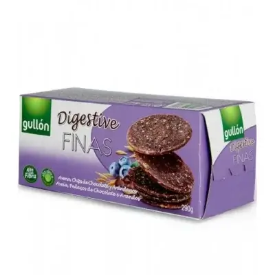 Biscuiți digestivi cu chipsuri de ciocolată și afine, 270 g, Gullon