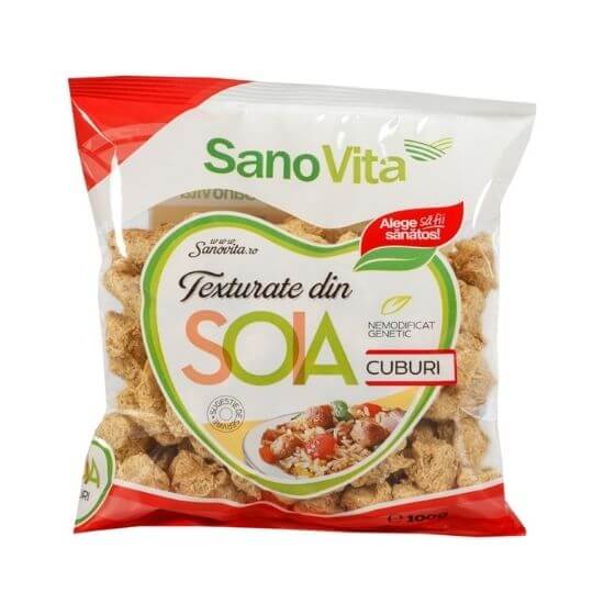 Cuburi de soia vegetala
