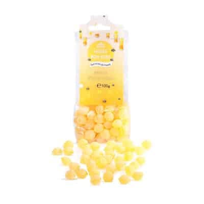 Dropsuri cu miere și esență naturală de ananas, 100 g, Apidava apidava-miere-ananas