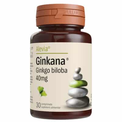 Ginkana Ginkgo Biloba 40mg, 30 comprimate, Alevia