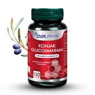 Konjak Glucomannan, 120 capsule, DVR Pharm