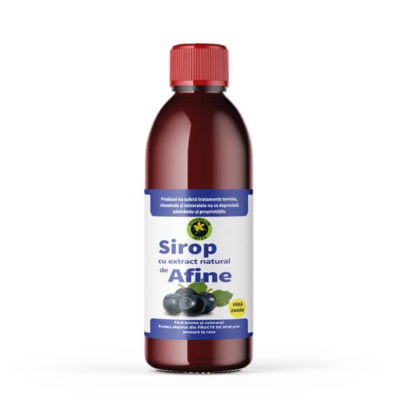 Sirop de afine fără zahăr