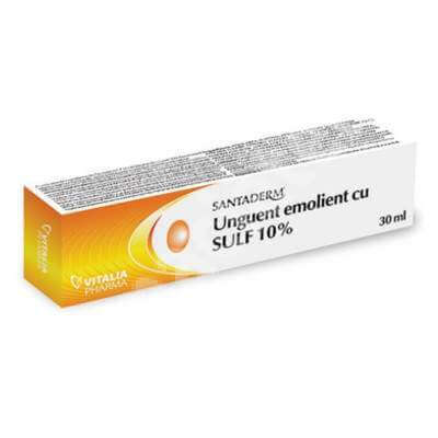 Unguent emolient cu sulf