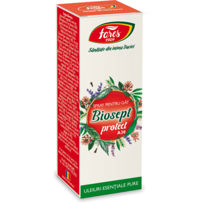 Biosept Protect A30, spray pentru gât, 20 ml, Fares