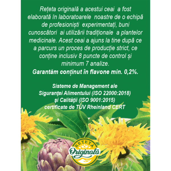 Ceai Colesterol M103, 20 plicuri, Fares – imagine 4