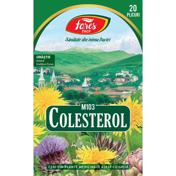 Ceai Colesterol M103, 20 plicuri, Fares – imagine 6