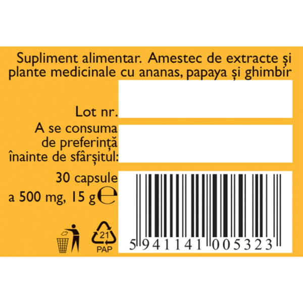 Digestie ușoară D57, 30 capsule, Fares Digestie ușoară D57, 30 capsule, Fares – imagine 4