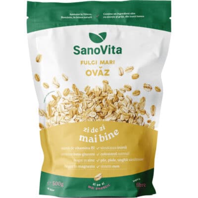 Fulgi de ovăz, 500 g, Sanovita