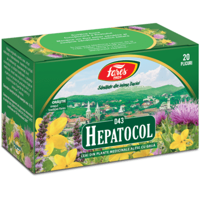 Ceai Hepatocol D43, 20 plicuri, Fares