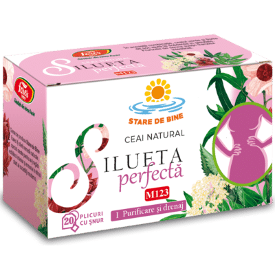 Ceai Silueta perfectă 1, purificare și drenaj M123, 20 plicuri, Fares