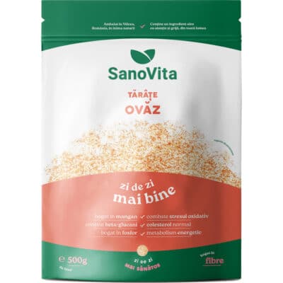Tărâțe de ovăz, 500 gr, Sanovita
