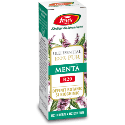 Ulei esențial de mentă R20, 10 ml, Fares