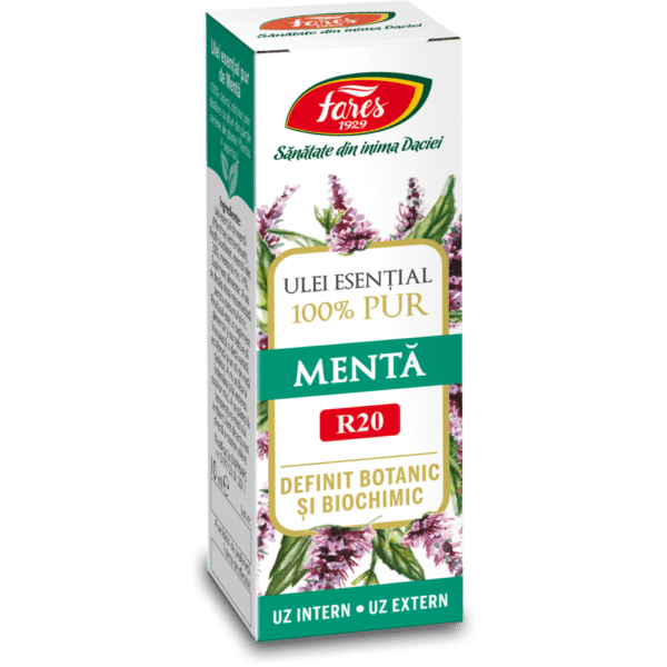 Ulei esențial de mentă R20, 10 ml, Fares