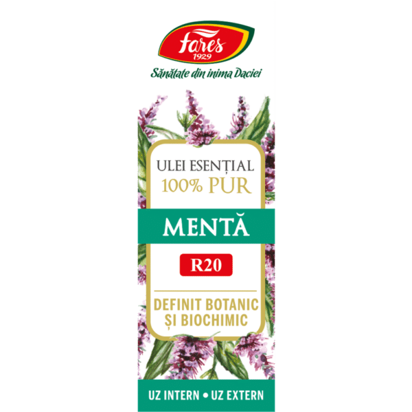 Ulei esențial de mentă R20, 10 ml, Fares – imagine 5
