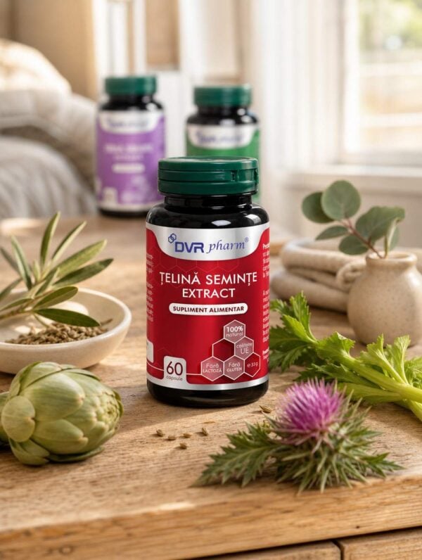 ȚELINĂ SEMINȚE EXTRACT – 60 capsule, DVR Pharm