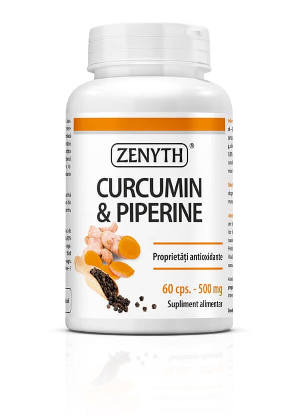 Pachet promoțional Curcumin și Piperină, 60 + 30 capsule, Zenyth