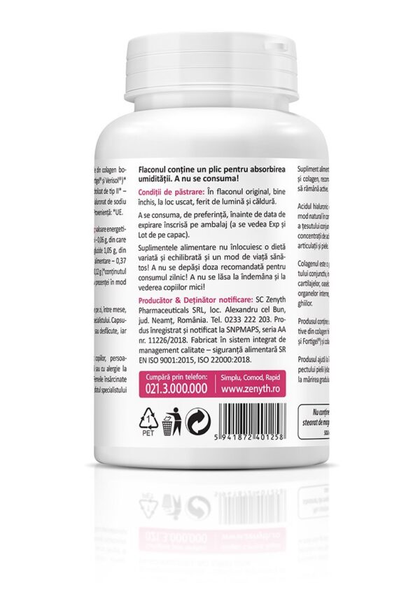 Pachet promo Acid Hialuronic și Colagen Complex, 60 + 30 capsule, Zenyth