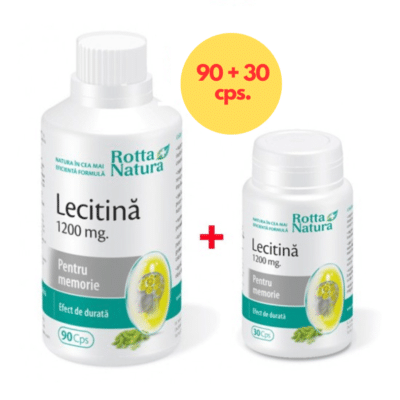 Lecitină 1200 mg, 90 + 30 capsule, Rotta Natura