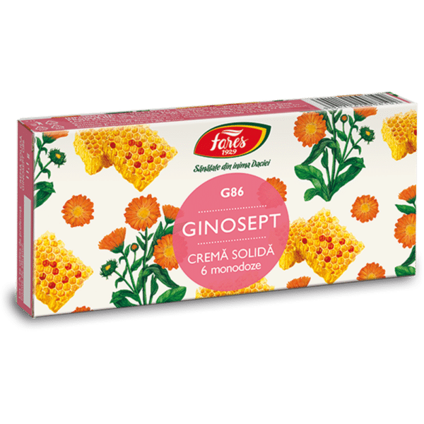 Ginosept G86, cremă solidă, 6 monodoze, Fares