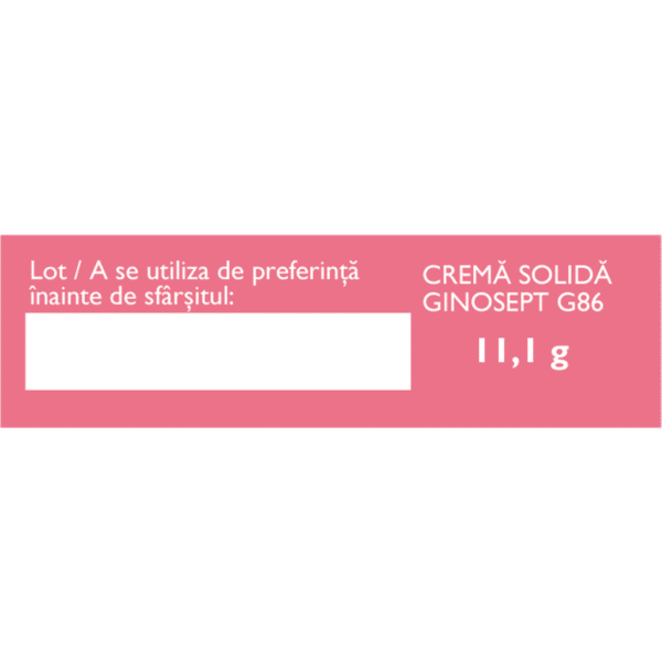 Ginosept G86, cremă solidă, 6 monodoze, Fares – imagine 5