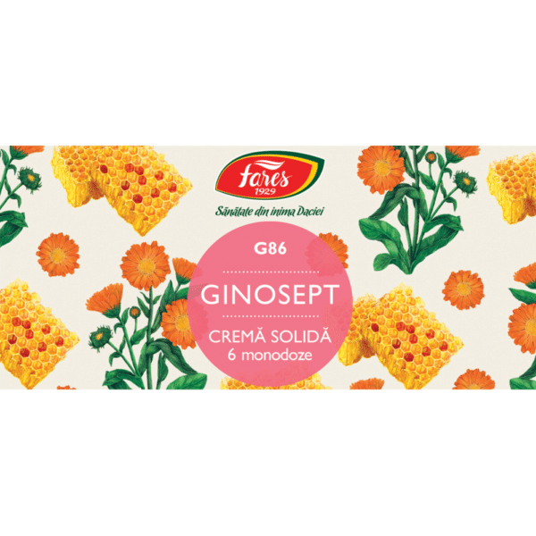 Ginosept G86, cremă solidă, 6 monodoze, Fares – imagine 6