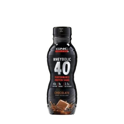 GNC AMP Wheybolic 40, Shake Proteic RTD cu Aroma de Ciocolata, 414 ml