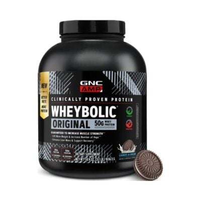 450063 Gnc Amp Wheybolic, Proteina Din Zer, Cu Aroma De Biscuiti Si Crema, 1656,5 g