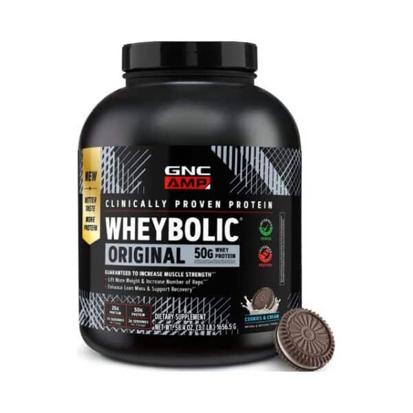 Gnc Amp Wheybolic, Proteina Din Zer, Cu Aroma De Biscuiti Si Crema, 1656,5 g