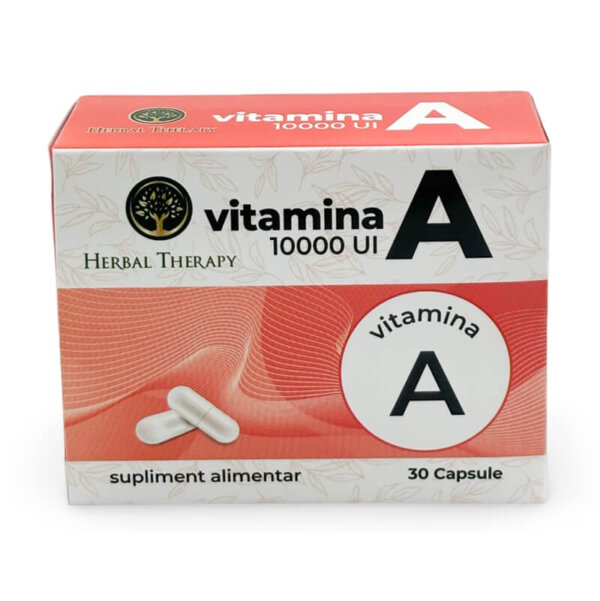 Vitamina A 10000UI, 30 capsule, Herbal Therapy