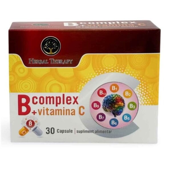 B Complex + Vitamina C, 30 capsule, Herbal Therapy