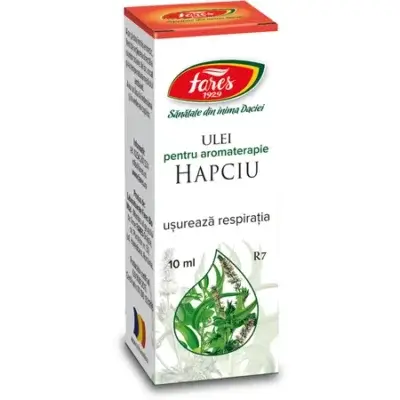 Ulei Hapciu Ușurează Respirația R7, 10 ml, Fares