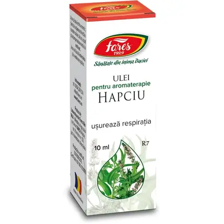 Ulei Hapciu Ușurează Respirația R7, 10 ml, Fares