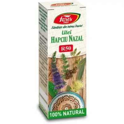 Ulei decongestionant nazal Hapciu Nazal R50, 5 ml, Fares