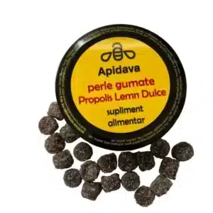 Perle gumate cu propolis și aromă de lemn-dulce, 50 g, Apidava