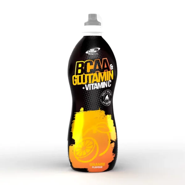 Băutură pentru sportivi BCAA Glutamin și Vitamina C, 600 ml, Orange, Pro Nutrition