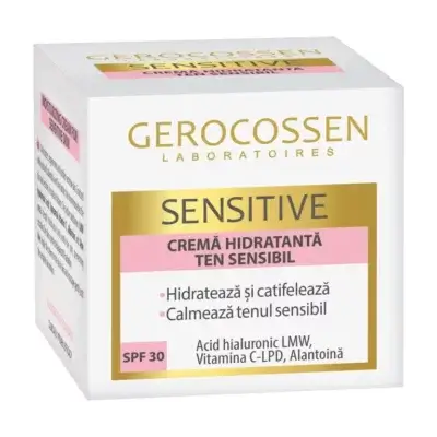 Cremă hidratantă pentru ten sensibil cu SPF 30 Sensitive, 50 ml, Gerocossen