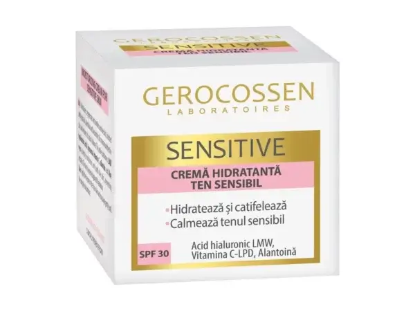 Cremă hidratantă pentru ten sensibil cu SPF 30 Sensitive, 50 ml, Gerocossen