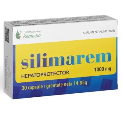 Silimarem, 1000mg, 30 capsule, Remedia