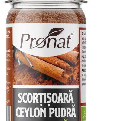 Scorțișoară Ceylon pudră BIO, 40 g, Pronat