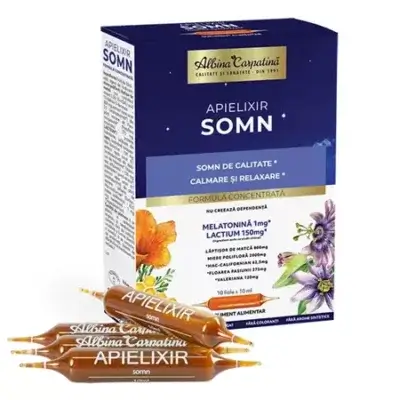 Apielixir somn, 10 fiole, Albina Carpatină