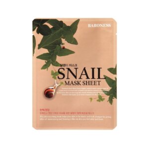 Mască de față hidratantă și regenerantă cu mucus de melc, 21g, Baroness