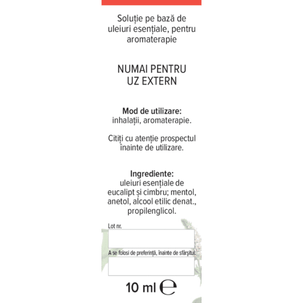 Hapciu R7 Ușurează respirația, inhalant, 10 ml, Fares – imagine 2