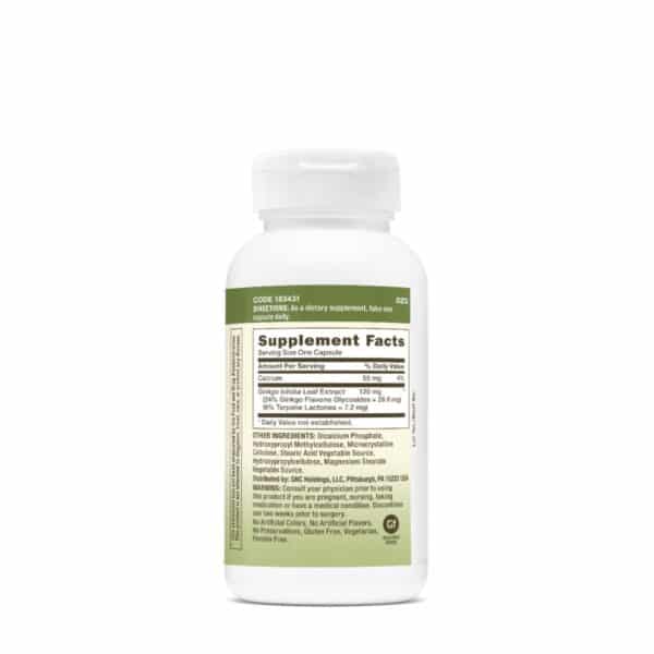 GNC Herbal Plus® Ginkgo Biloba 120 mg, 30 cps