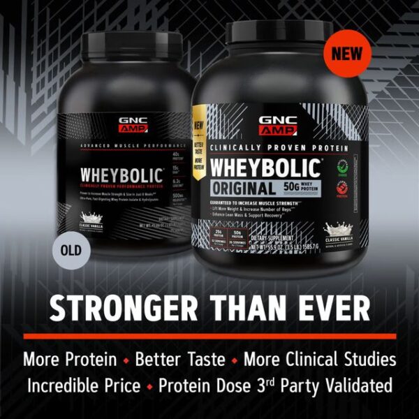 Gnc Amp Wheybolic, Proteina Din Zer, Cu Aroma De Vanilie, 1585,7 g