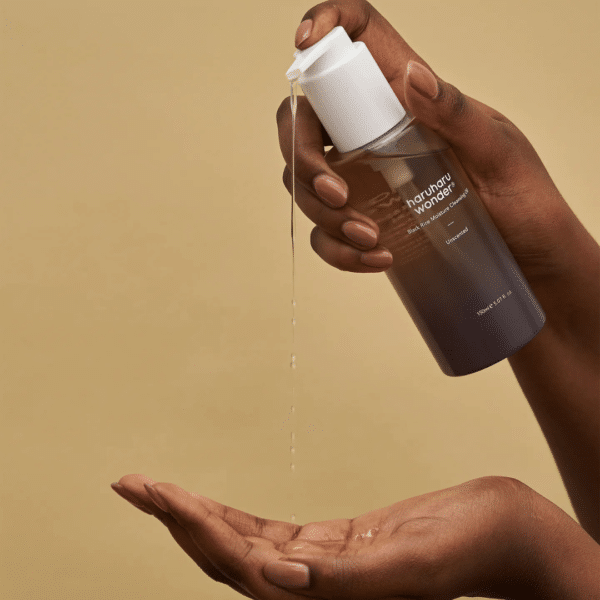 Ulei demachiant hidratant cu orez negru, 150ml, Haruharu Wonder – imagine 3