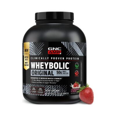 Gnc Amp Wheybolic, Proteina Din Zer, Cu Aroma De Capsuni Si Frisca, 1604,2 g