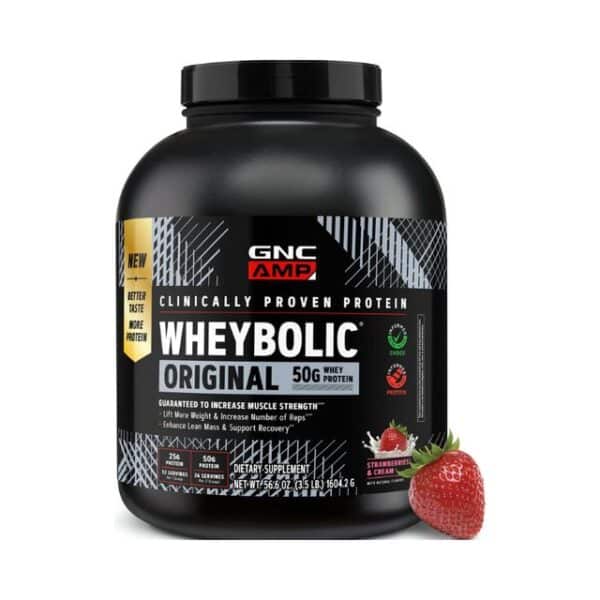 Gnc Amp Wheybolic, Proteina Din Zer, Cu Aroma De Capsuni Si Frisca, 1604,2 g
