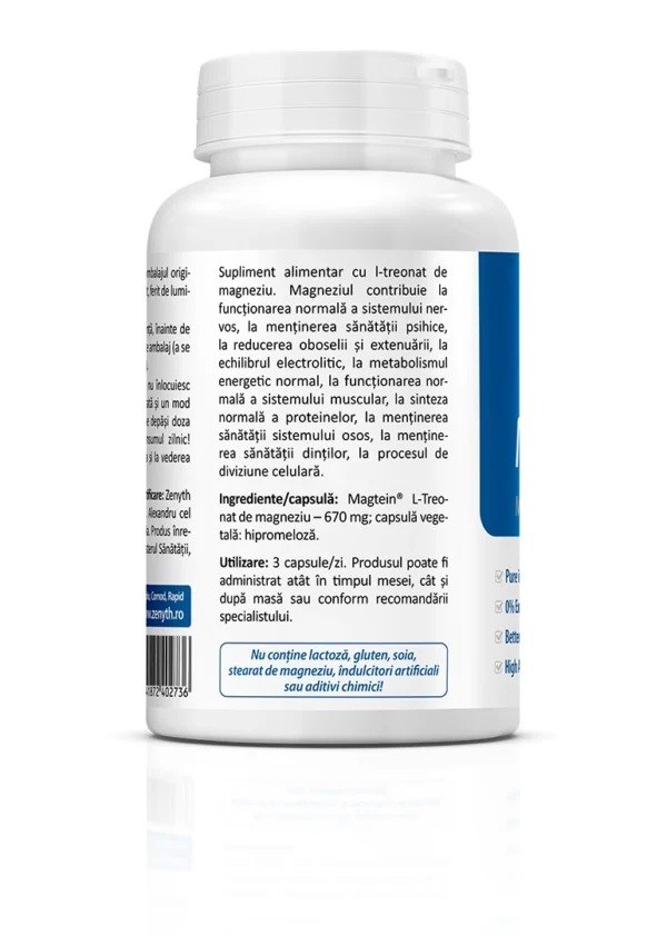Magneziu Treonat Magtein, 90 capsule, Zenyth
